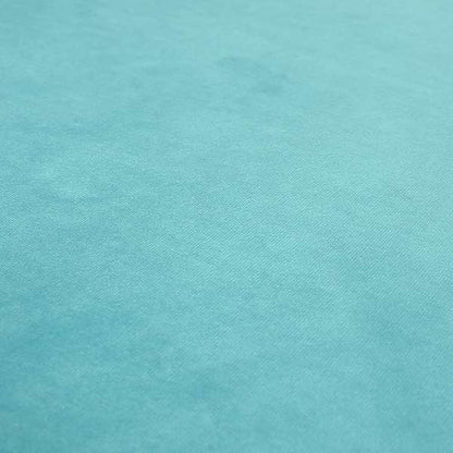 Sussex Flock Moleskin Velvet Upholstery Fabric Teal Blue Colour - Handmade Cushions