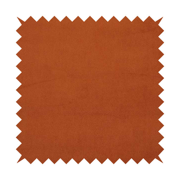 Sussex Flock Moleskin Velvet Upholstery Fabric Orange Colour - Roman Blinds