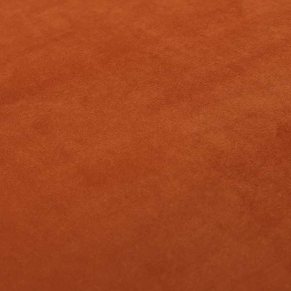 Sussex Flock Moleskin Velvet Upholstery Fabric Orange Colour - Roman Blinds