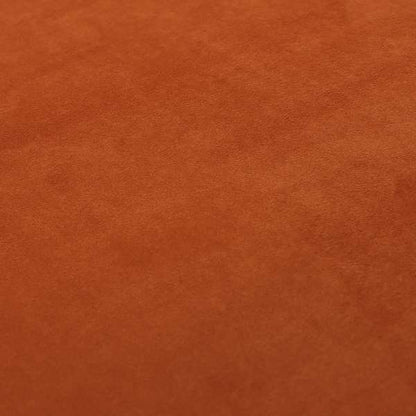Sussex Flock Moleskin Velvet Upholstery Fabric Orange Colour - Roman Blinds