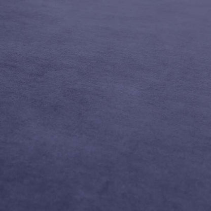 Sussex Flock Moleskin Velvet Upholstery Fabric Purple Colour - Roman Blinds