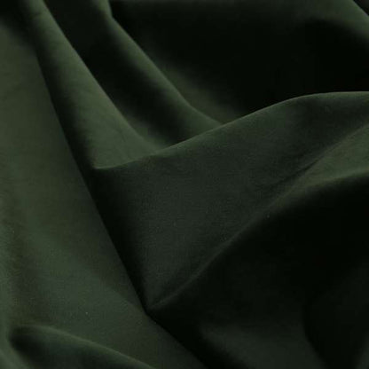 Sussex Army Green Colour Soft Pile Velvet Upholstery Fabric - Roman Blinds