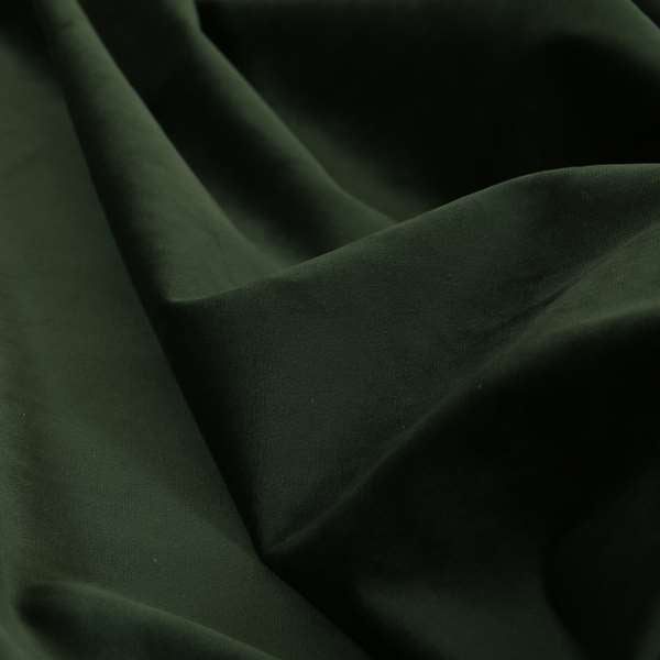 Sussex Army Green Colour Soft Pile Velvet Upholstery Fabric - Handmade Cushions