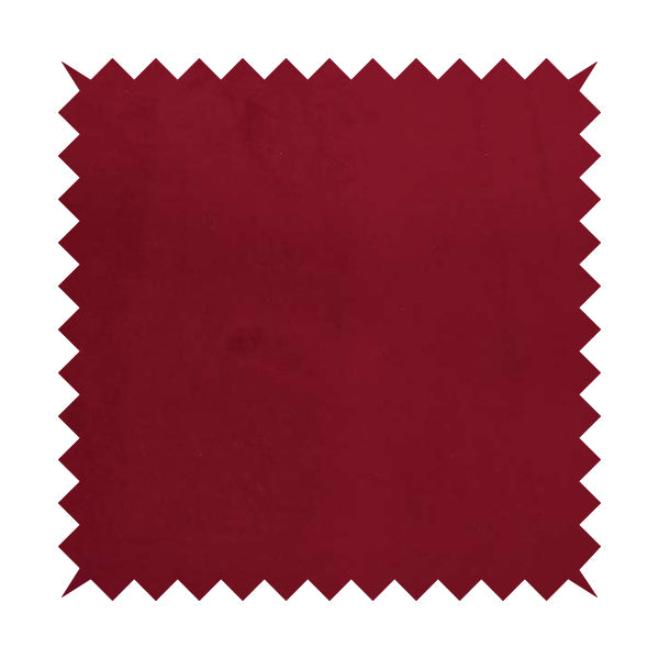 Sussex Wine Red Colour Soft Pile Velvet Upholstery Fabric - Roman Blinds