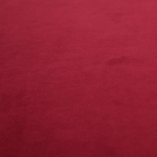 Sussex Wine Red Colour Soft Pile Velvet Upholstery Fabric