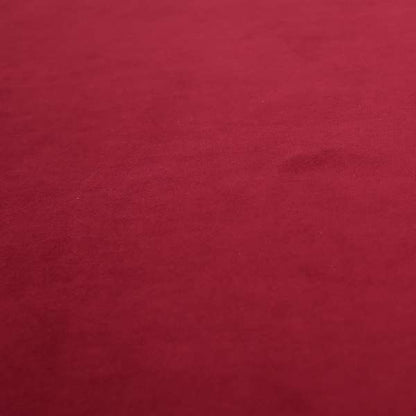 Sussex Wine Red Colour Soft Pile Velvet Upholstery Fabric