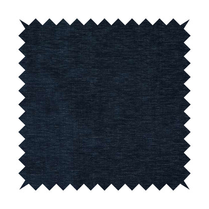 Tanga Superbly Soft Textured Plain Chenille Material Navy Blue Colour Furnishing Upholstery Fabrics - Handmade Cushions