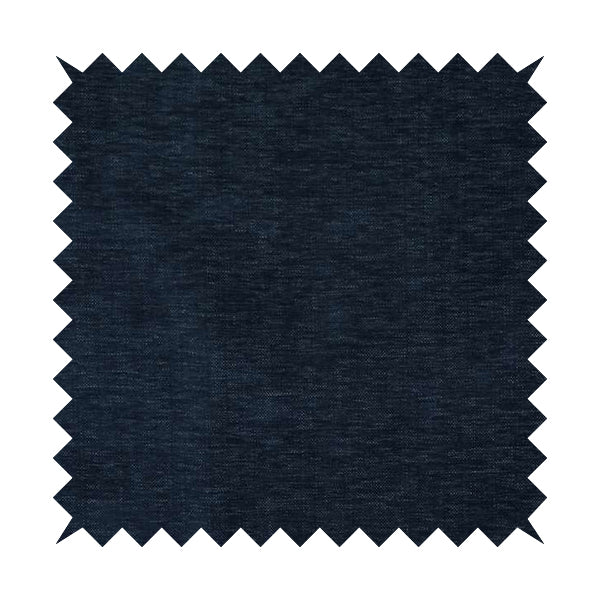 Tanga Superbly Soft Textured Plain Chenille Material Navy Blue Colour Furnishing Upholstery Fabrics - Made To Measure Curtains