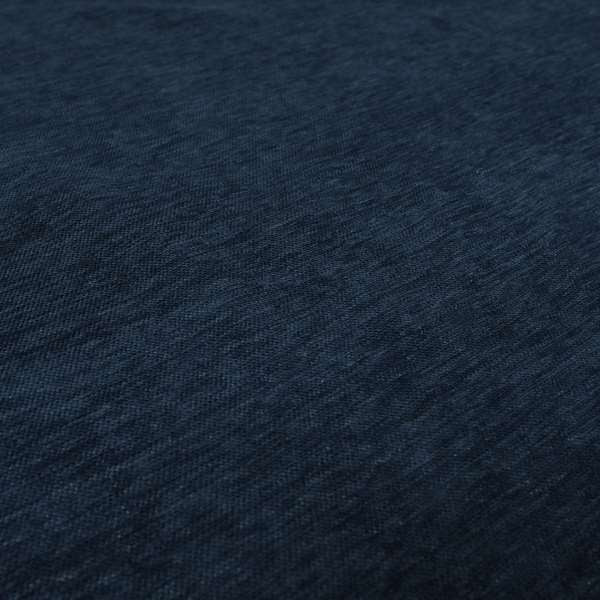 Tanga Superbly Soft Textured Plain Chenille Material Navy Blue Colour Furnishing Upholstery Fabrics