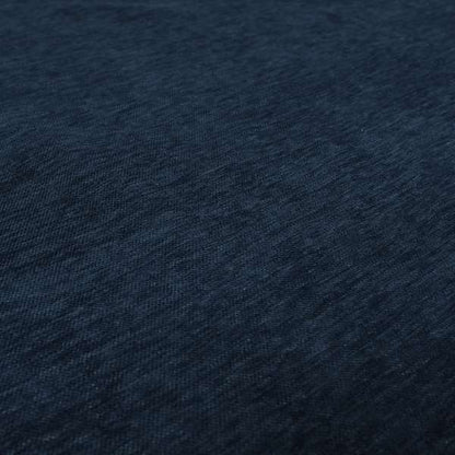 Tanga Superbly Soft Textured Plain Chenille Material Navy Blue Colour Furnishing Upholstery Fabrics - Made To Measure Curtains