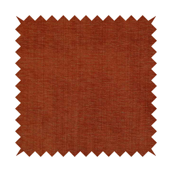 Tanga Superbly Soft Textured Plain Chenille Material Orange Colour Furnishing Upholstery Fabrics - Made To Measure Curtains