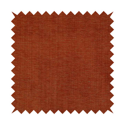 Tanga Superbly Soft Textured Plain Chenille Material Orange Colour Furnishing Upholstery Fabrics - Made To Measure Curtains