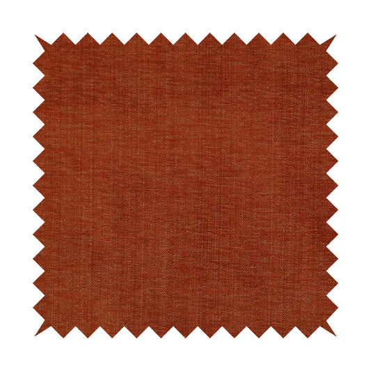 Tanga Superbly Soft Textured Plain Chenille Material Orange Colour Furnishing Upholstery Fabrics