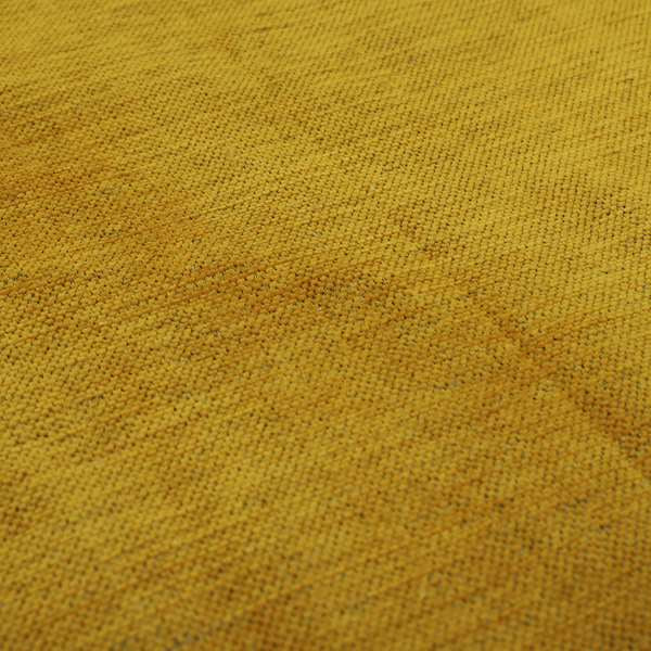 Tanga Superbly Soft Textured Plain Chenille Material Yellow Colour Furnishing Upholstery Fabrics