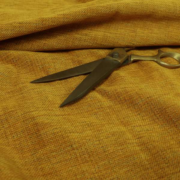 Tanga Superbly Soft Textured Plain Chenille Material Yellow Colour Furnishing Upholstery Fabrics - Made To Measure Curtains