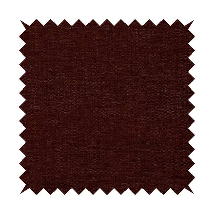 Tanga Superbly Soft Textured Plain Chenille Material Burgundy Red Colour Furnishing Upholstery Fabrics - Made To Measure Curtains