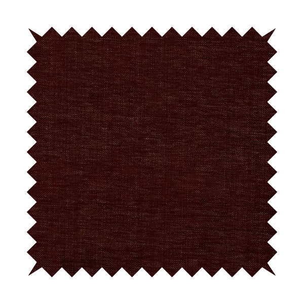 Tanga Superbly Soft Textured Plain Chenille Material Burgundy Red Colour Furnishing Upholstery Fabrics - Handmade Cushions