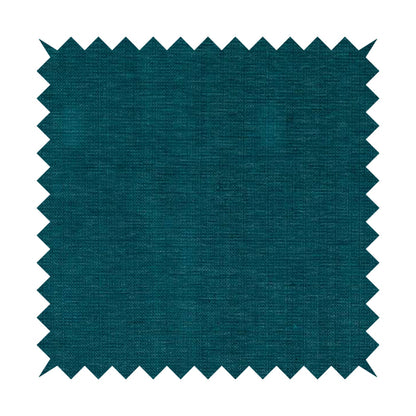 Tanga Superbly Soft Textured Plain Chenille Material Blue Teal Colour Furnishing Upholstery Fabrics - Roman Blinds