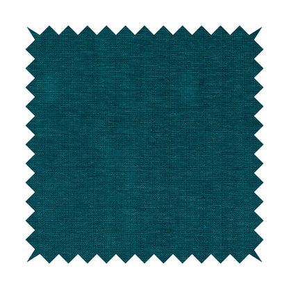 Tanga Superbly Soft Textured Plain Chenille Material Blue Teal Colour Furnishing Upholstery Fabrics - Made To Measure Curtains