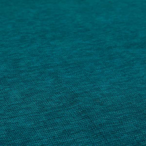 Tanga Superbly Soft Textured Plain Chenille Material Blue Teal Colour Furnishing Upholstery Fabrics