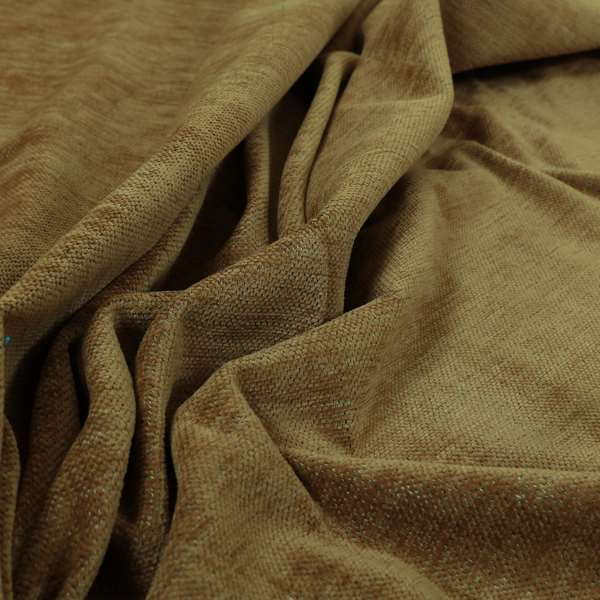 Tanga Superbly Soft Textured Plain Chenille Material Brown Colour Furnishing Upholstery Fabrics - Made To Measure Curtains