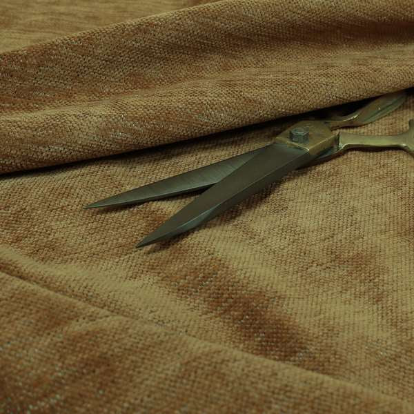 Tanga Superbly Soft Textured Plain Chenille Material Brown Colour Furnishing Upholstery Fabrics - Made To Measure Curtains