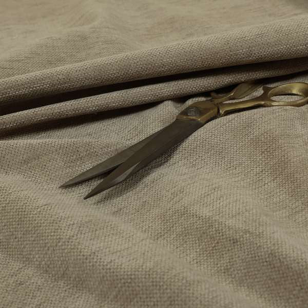 Tanga Superbly Soft Textured Plain Chenille Material Mink Colour Furnishing Upholstery Fabrics - Roman Blinds