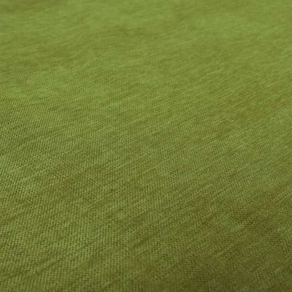 Tanga Superbly Soft Textured Plain Chenille Material Lime Green Colour Furnishing Upholstery Fabrics - Roman Blinds