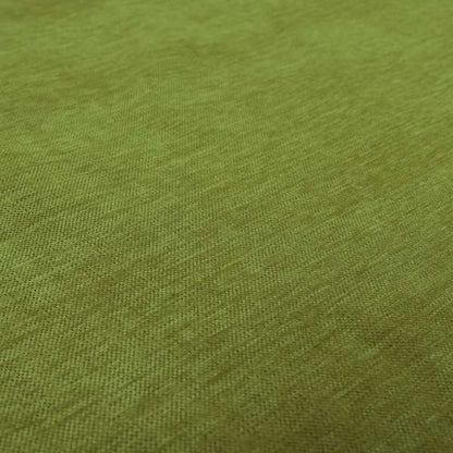 Tanga Superbly Soft Textured Plain Chenille Material Lime Green Colour Furnishing Upholstery Fabrics - Made To Measure Curtains