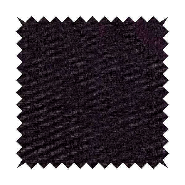 Tanga Superbly Soft Textured Plain Chenille Material Purple Colour Furnishing Upholstery Fabrics - Made To Measure Curtains