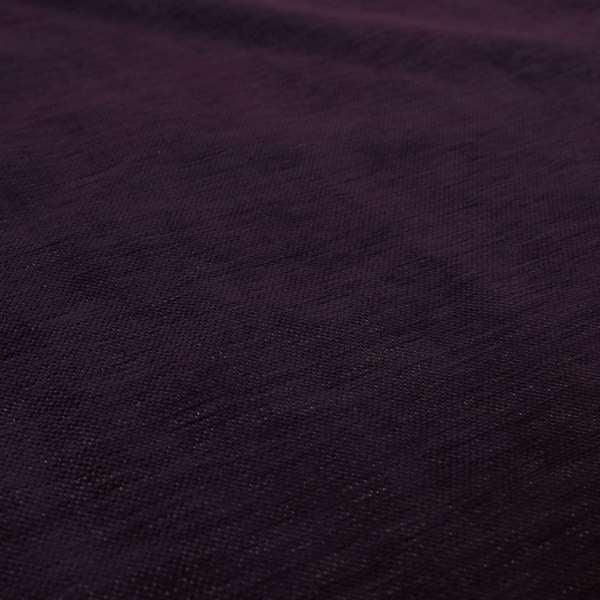 Tanga Superbly Soft Textured Plain Chenille Material Purple Colour Furnishing Upholstery Fabrics - Roman Blinds