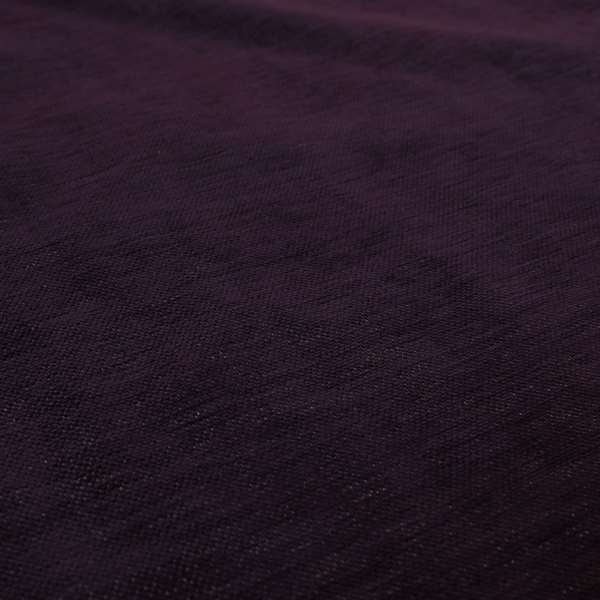 Tanga Superbly Soft Textured Plain Chenille Material Purple Colour Furnishing Upholstery Fabrics - Made To Measure Curtains