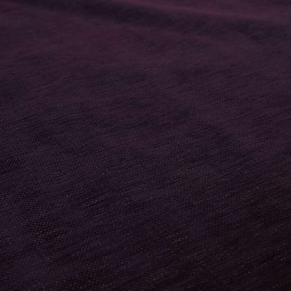 Tanga Superbly Soft Textured Plain Chenille Material Purple Colour Furnishing Upholstery Fabrics - Made To Measure Curtains