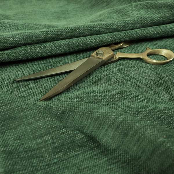 Tanga Superbly Soft Textured Plain Chenille Material Army Green Colour Furnishing Upholstery Fabrics - Roman Blinds