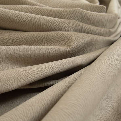 Tanisha Embossed Pattern Soft Velvet Upholstery Fabric In Beige Colour - Roman Blinds