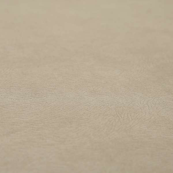Tanisha Embossed Pattern Soft Velvet Upholstery Fabric In Beige Colour - Roman Blinds