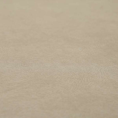 Tanisha Embossed Pattern Soft Velvet Upholstery Fabric In Beige Colour