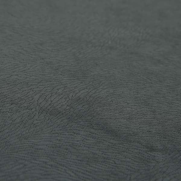 Tanisha Embossed Pattern Soft Velvet Upholstery Fabric In Grey Colour