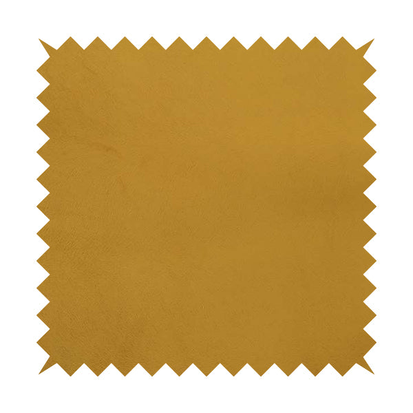 Tanisha Gold Yellow Colour Soft Velvet Upholstery Fabric In Embossed Self Pattern Design