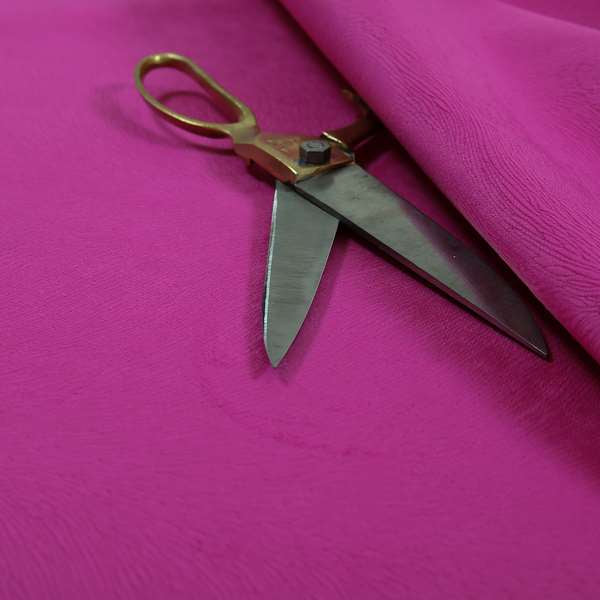 Tanisha Bright Pink Colour Soft Velvet Upholstery Fabric In Embossed Self Pattern Design - Roman Blinds