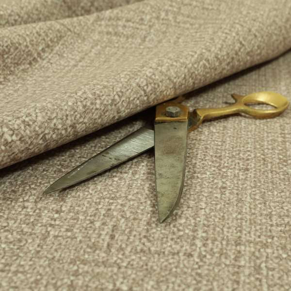 Tapini Designer Soft Textured Printed Velvet Fabric Brown Colour Furnishing Interior Fabric