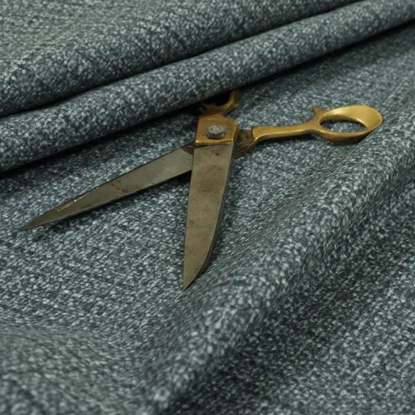 Tapini Designer Soft Textured Printed Velvet Fabric Navy Blue Colour Furnishing Interior Fabric