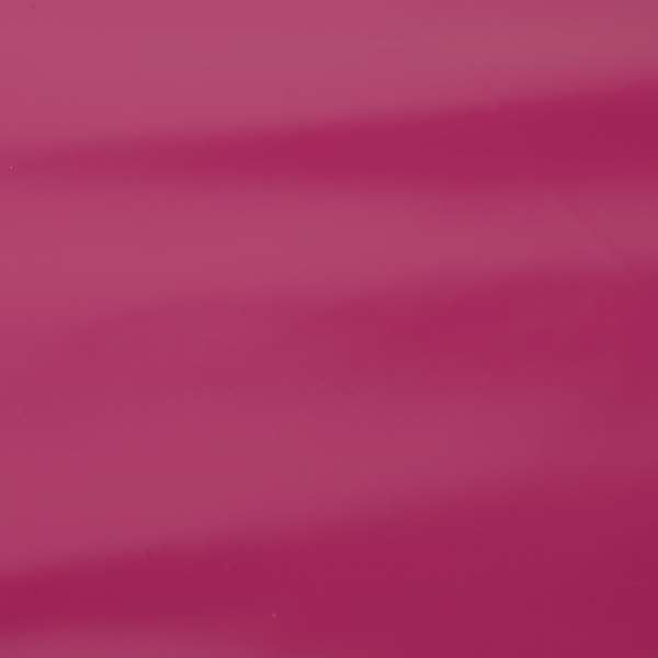 Torino Plain Smooth Gloss Finish Pink Vinyl Faux Leather Upholstery Fabric