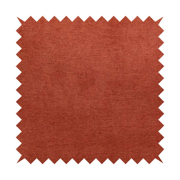 Toronto Thick Durable Soft Chenille Fabric In Orange Colour Furnishing Fabrics