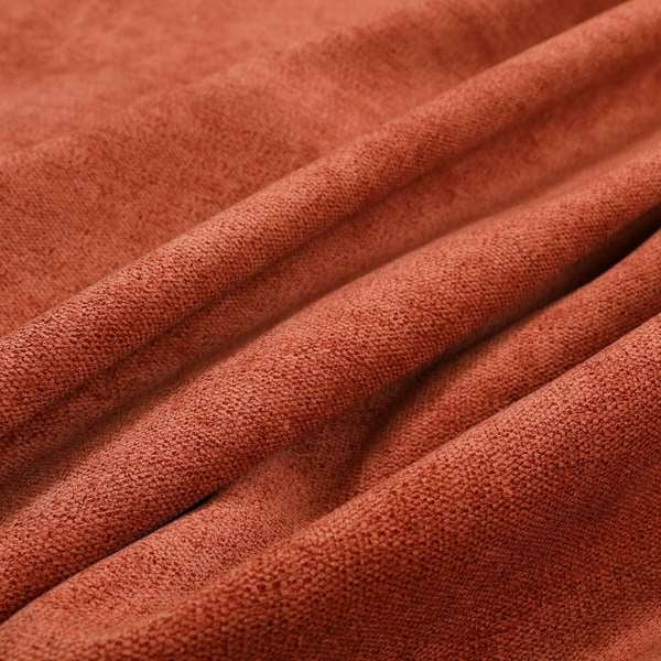 Toronto Thick Durable Soft Chenille Fabric In Orange Colour Furnishing Fabrics