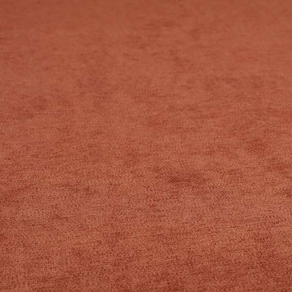 Toronto Thick Durable Soft Chenille Fabric In Orange Colour Furnishing Fabrics