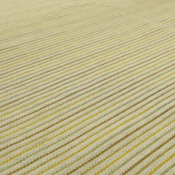 Turin Woven Chenille Textured Like Corduroy Upholstery Fabric In Yellow Colour