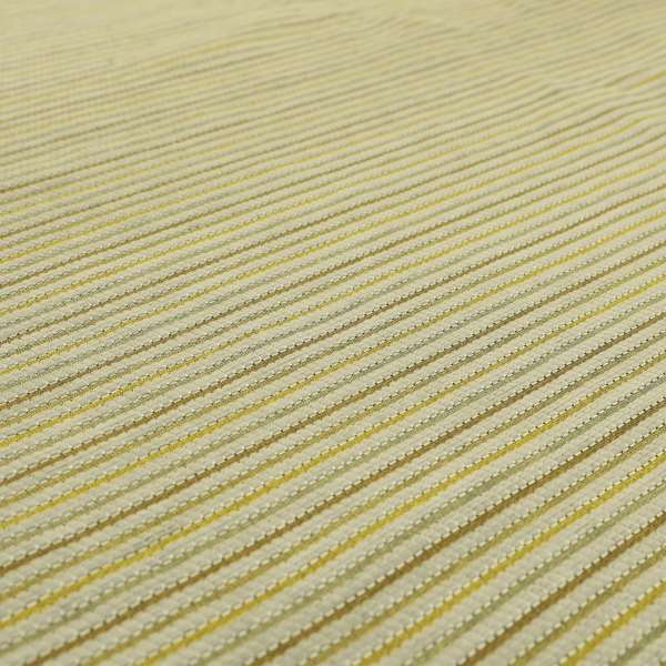 Turin Woven Chenille Textured Like Corduroy Upholstery Fabric In Yellow Colour - Handmade Cushions