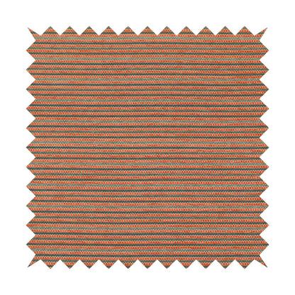 Turin Woven Chenille Textured Like Corduroy Upholstery Fabric In Orange Colour - Made To Measure Curtains