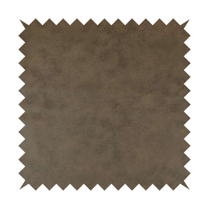 Utah Suede Leather Effect Soft Grain Look Finish Upholstery Material In Brown Colour